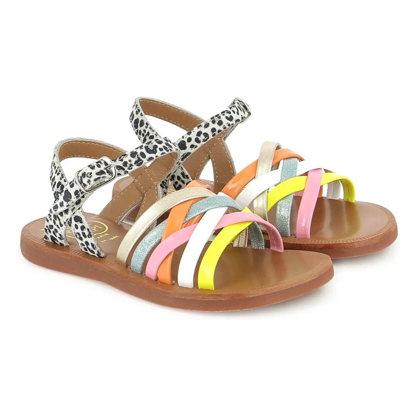 Pom d'Api - Plagette Lux Sandals | Orange