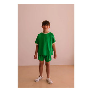 We Are Kids - Taylor Kontrast Organik Pamuk Tişört | Meadow Green