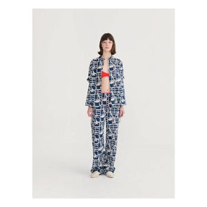 Bobo Choses - Cookery Festival Organic Cotton Pants | Navy Blue