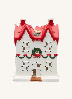 Anna + Nina - Karla Covered Pine Tree Bright Manor (LED) | White