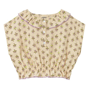 Cozmo - Dara Fleurie Organic Cotton Blouse | Lavender