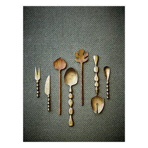 Bloomingville - Haolin Cheese Set - 3-piece Set | Brass