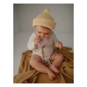 Mushie - Silicone Rocket Teething Toy | Lilac