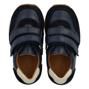 Angulus - Double Striped Sneakers | Navy Blue