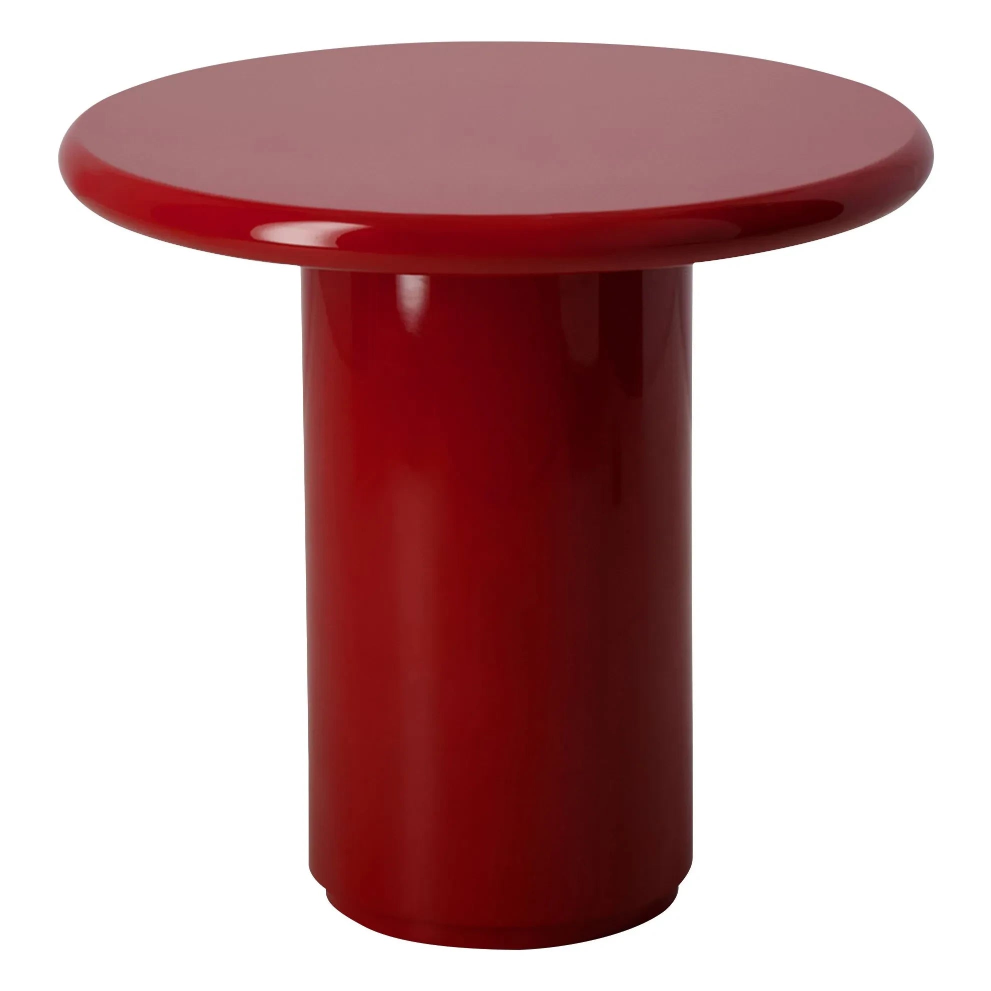 House of Capricorn - Amendoeira Lacquered Wood Side Table | Carmine Red