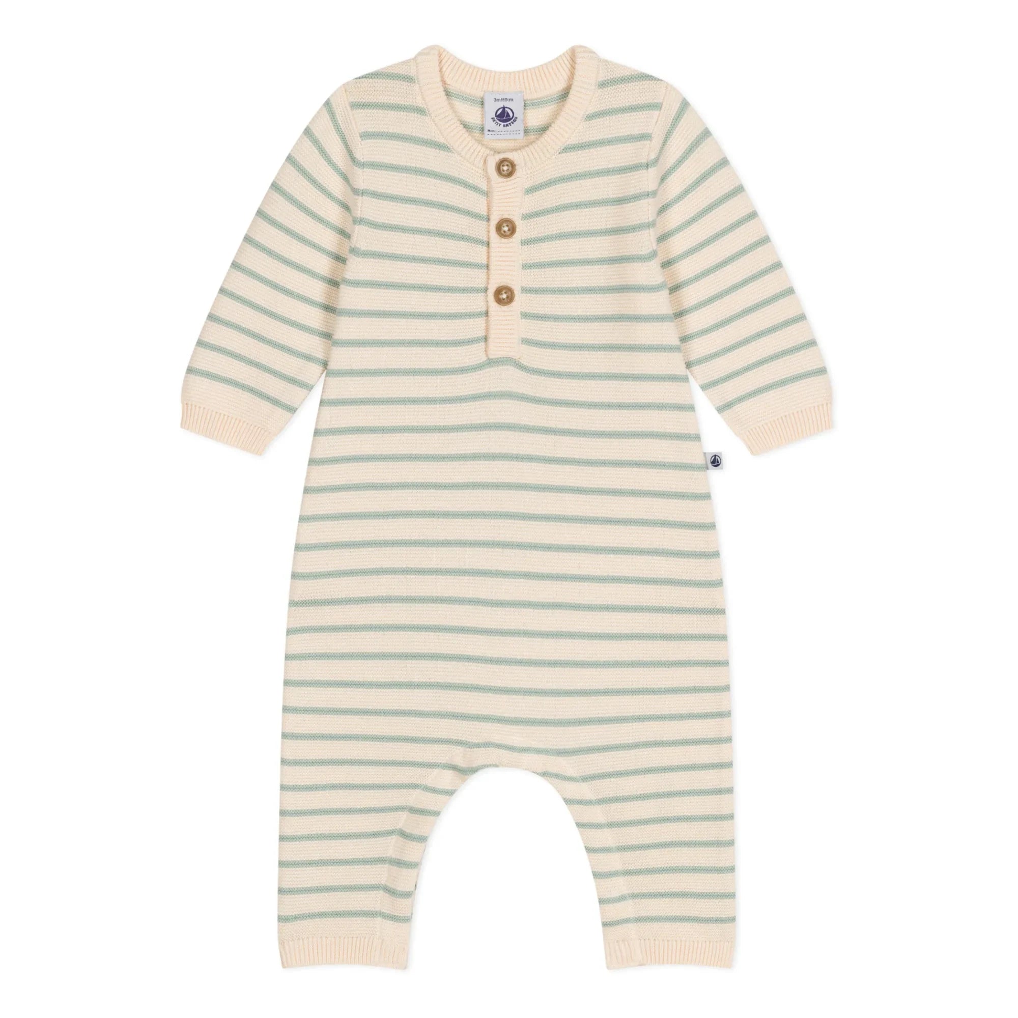 Petit Bateau - Marrant Point Mousse Overall | Beige