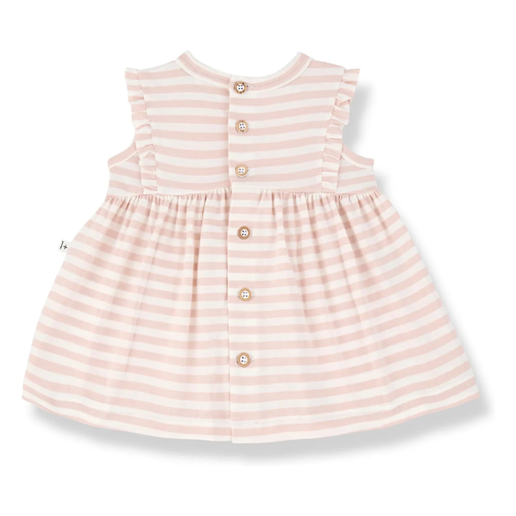 1+ in the family - Valentina Striped Dress | Beige pink
