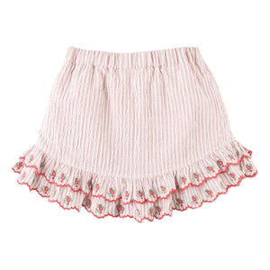 Gingersnaps - Remi Embroidered Short Skirt | Red