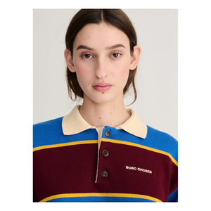 Bobo Choses - Sweat Polo Organik Pamuk | Mavi