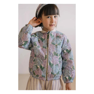 Studio Bohème - Léon Flowers Organik Pamuk Bomber Mont | Lila