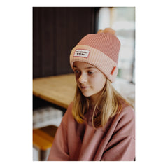 Hello Hossy - Color Block Organic Cotton Beanie | Pink