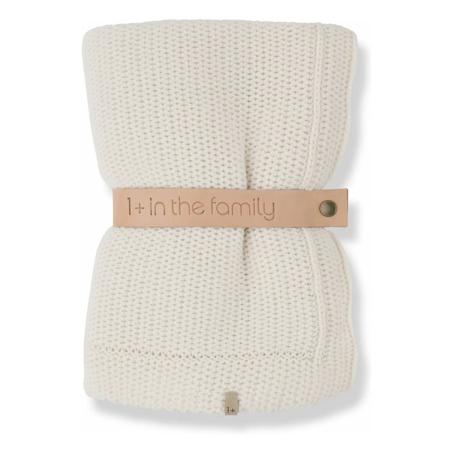 1+ in the family - Marinet Merino Wool Blanket | Ecru