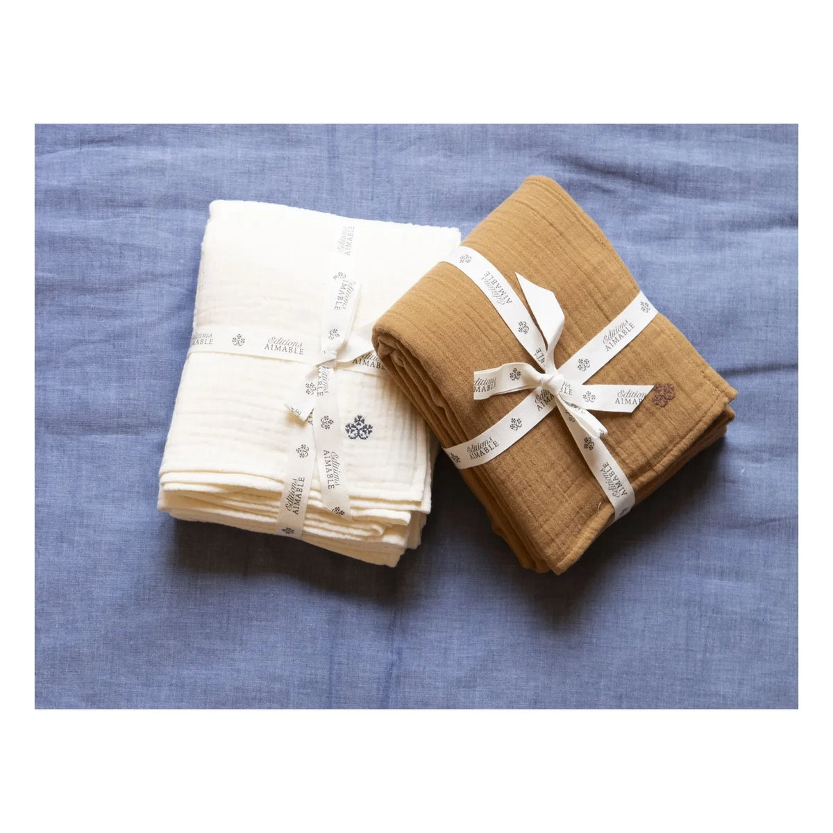 Editions Aimable - Léon muslin baby set | Hazel Gauze