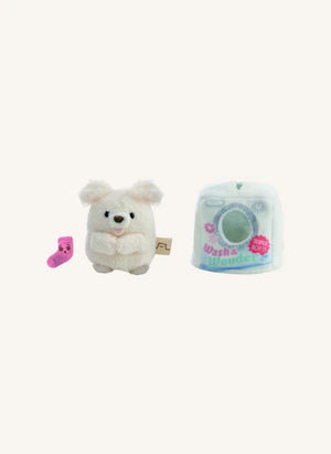 Nici - Washy Dog Plush Toy and Laundry Costume | White