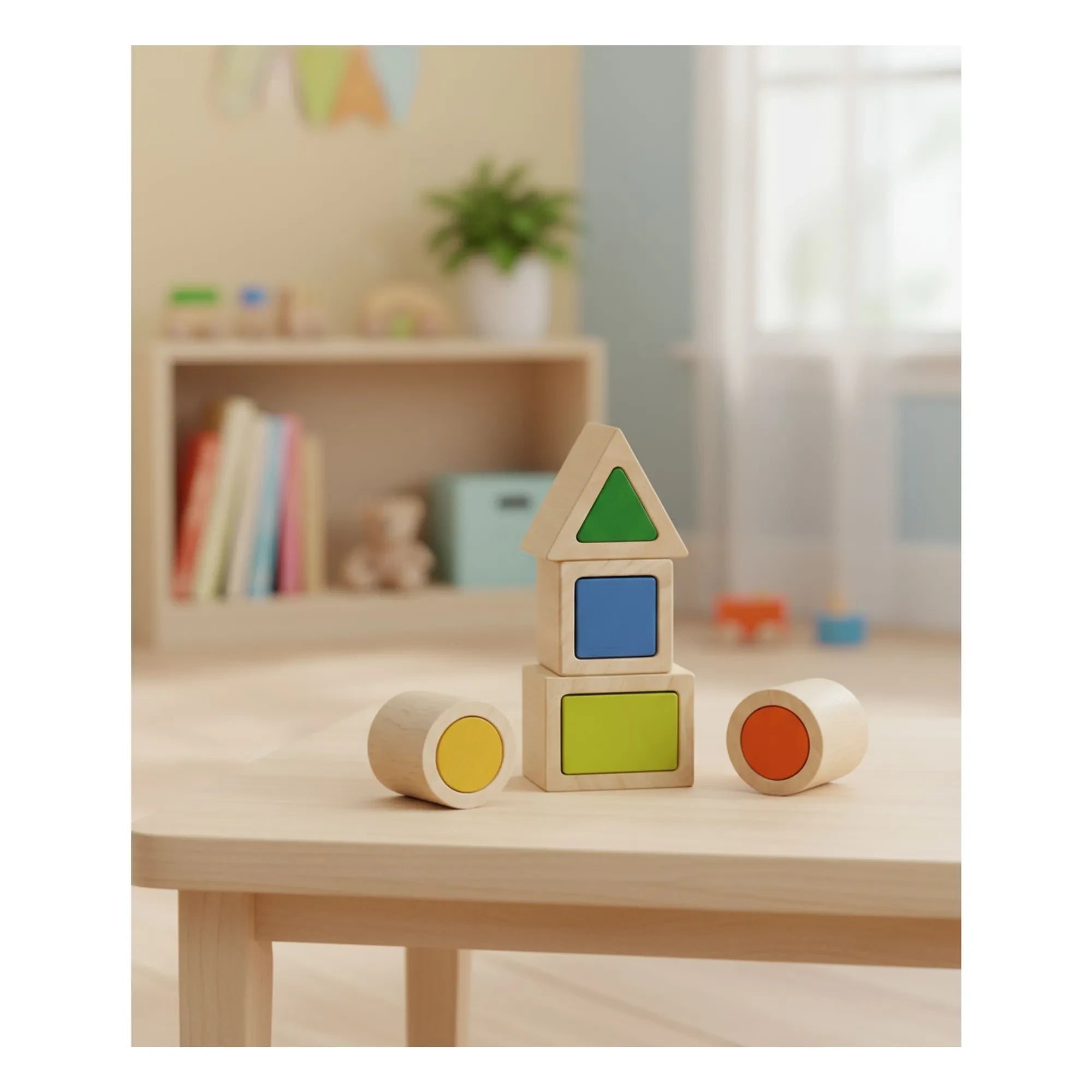 Plan Toys - Interlocking Geometric Shapes