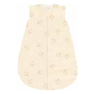 Nobodinoz - Fluffy Wabi-Sabi Hoshi Bird Seasonal Sleep Suit | Cream