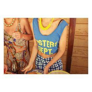 Sisters Department - Olivia Cotton Tank Top | Blue