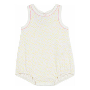 Petit Bateau - Polka Dot Pajama Romper | White