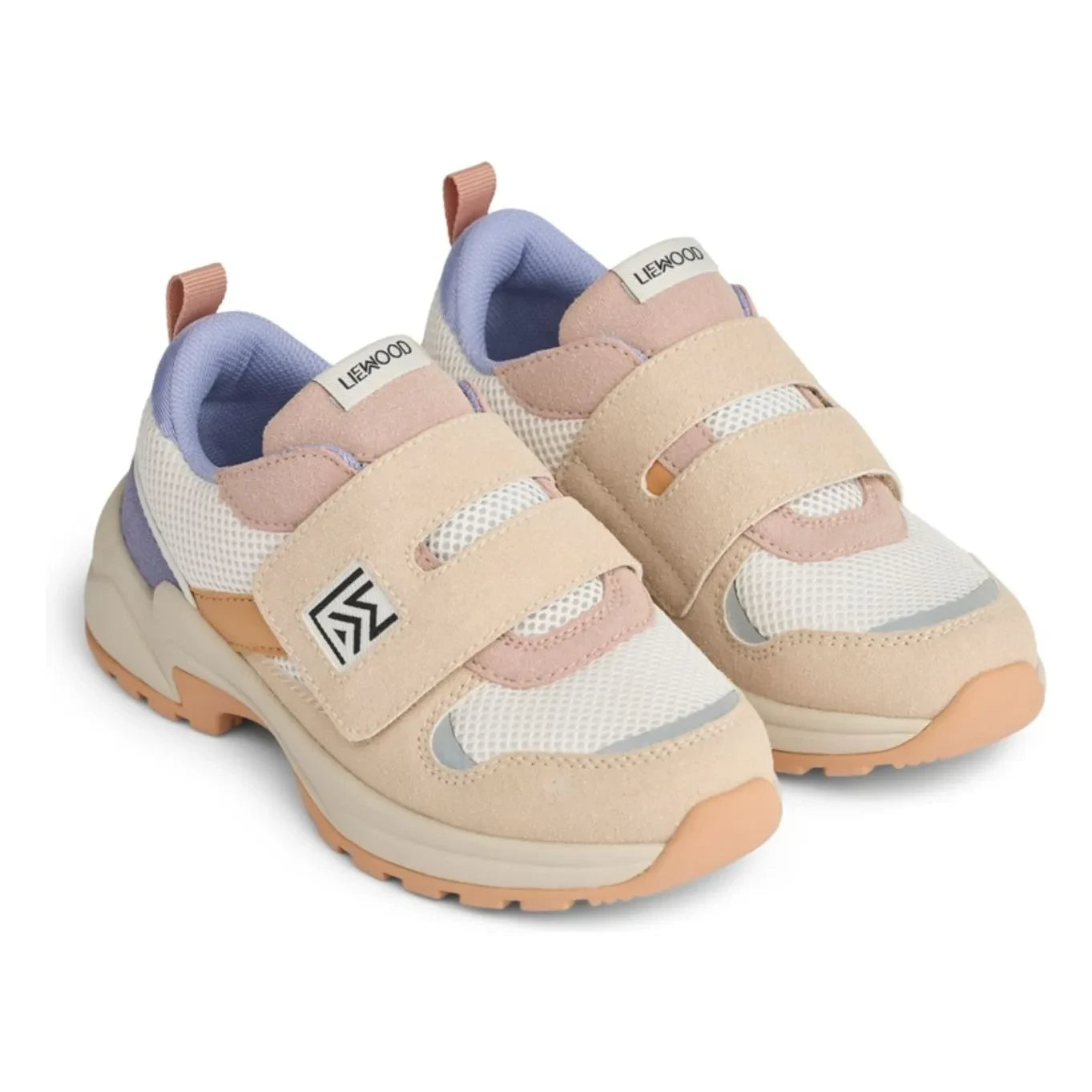 Liewood - Denisa Mesh Striped Sneakers | Pale Pink