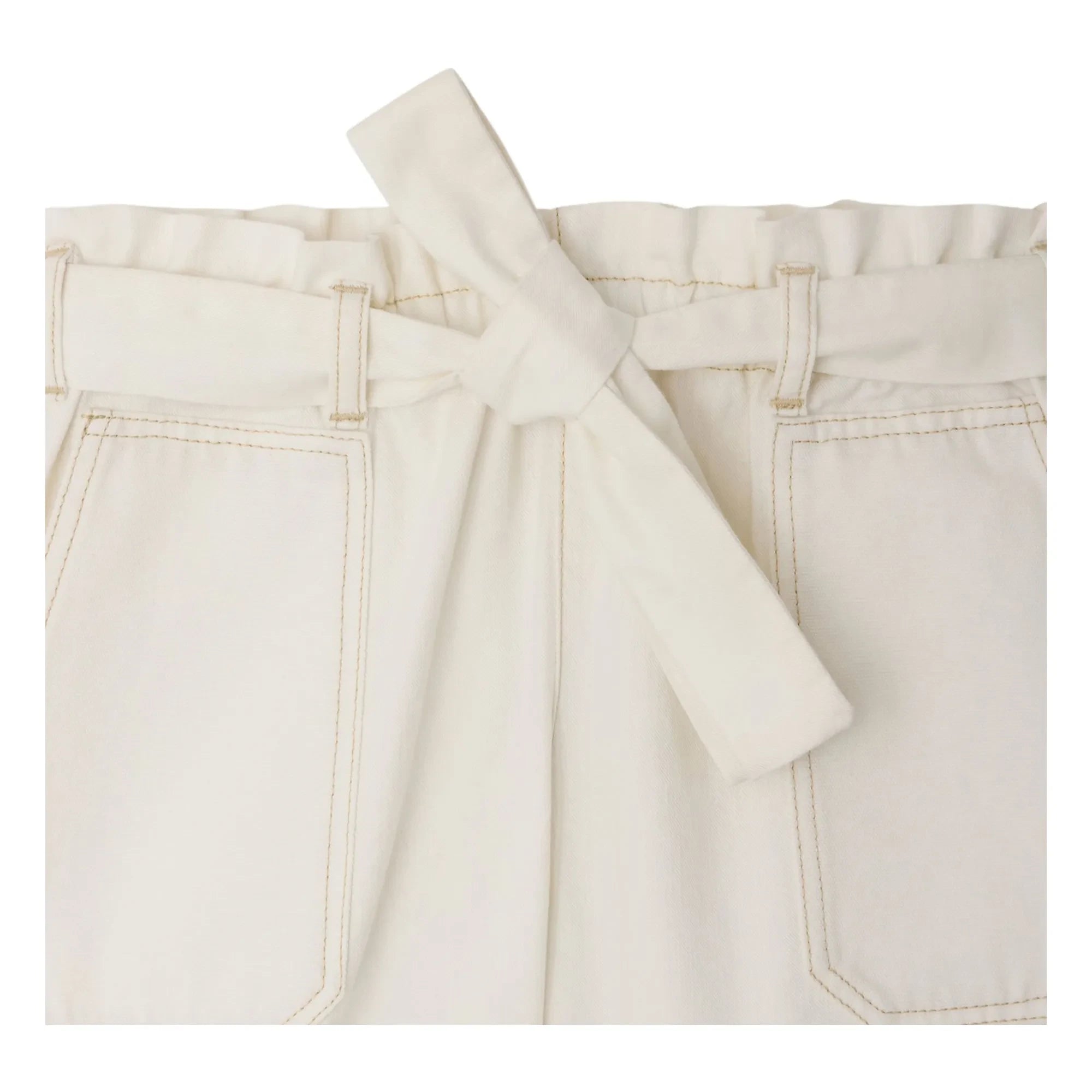Bonpoint - Lorrie Organic Cotton Knot Shorts | Cream