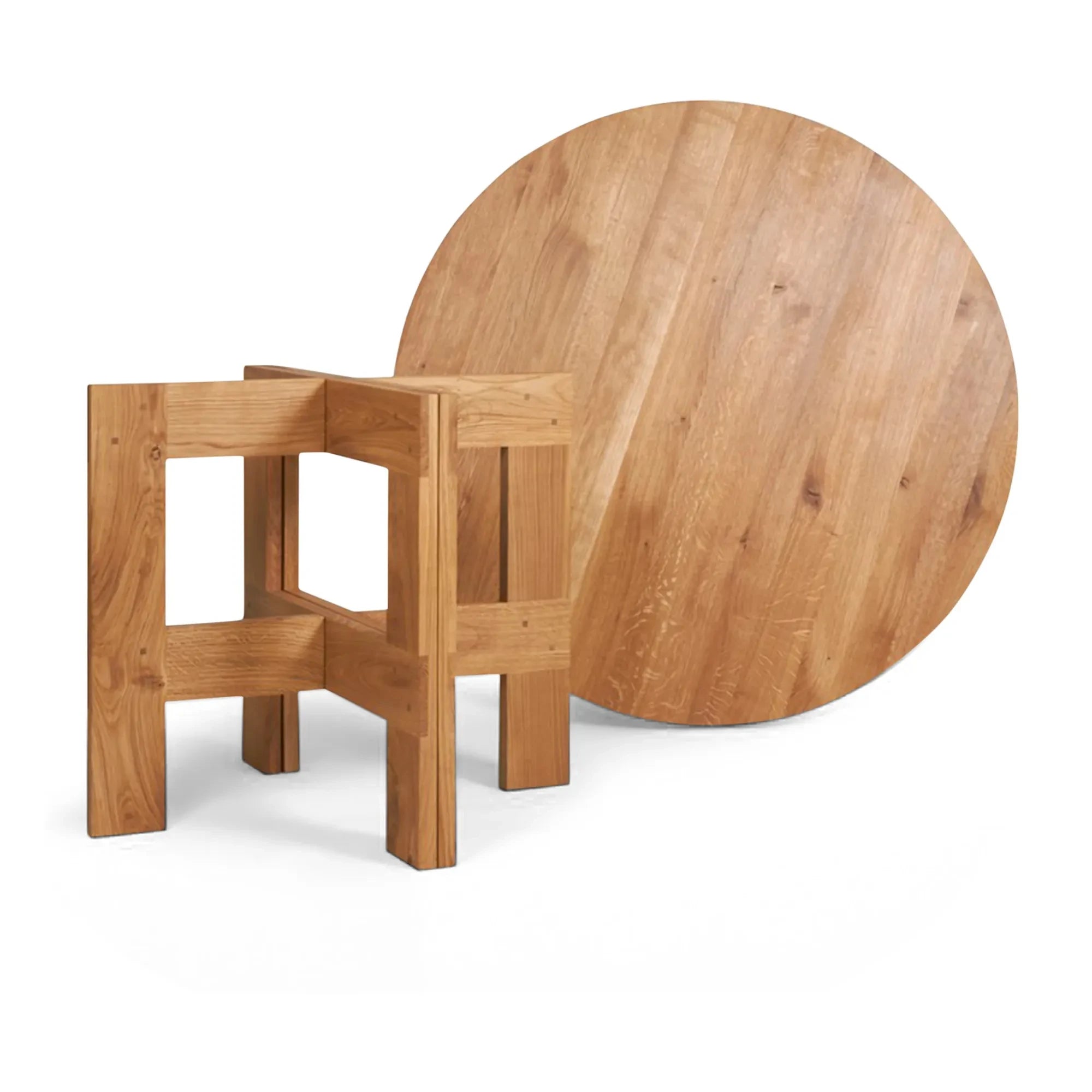 Frama - Farmhouse Round Wooden Table | Oak