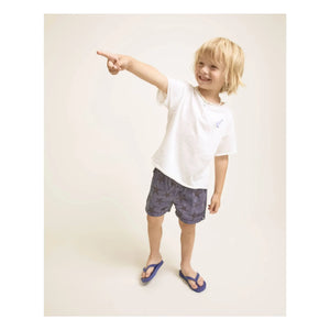 Búho - Etoiles de Mer Organic Cotton Poplin Swimsuit Shorts | Navy Blue