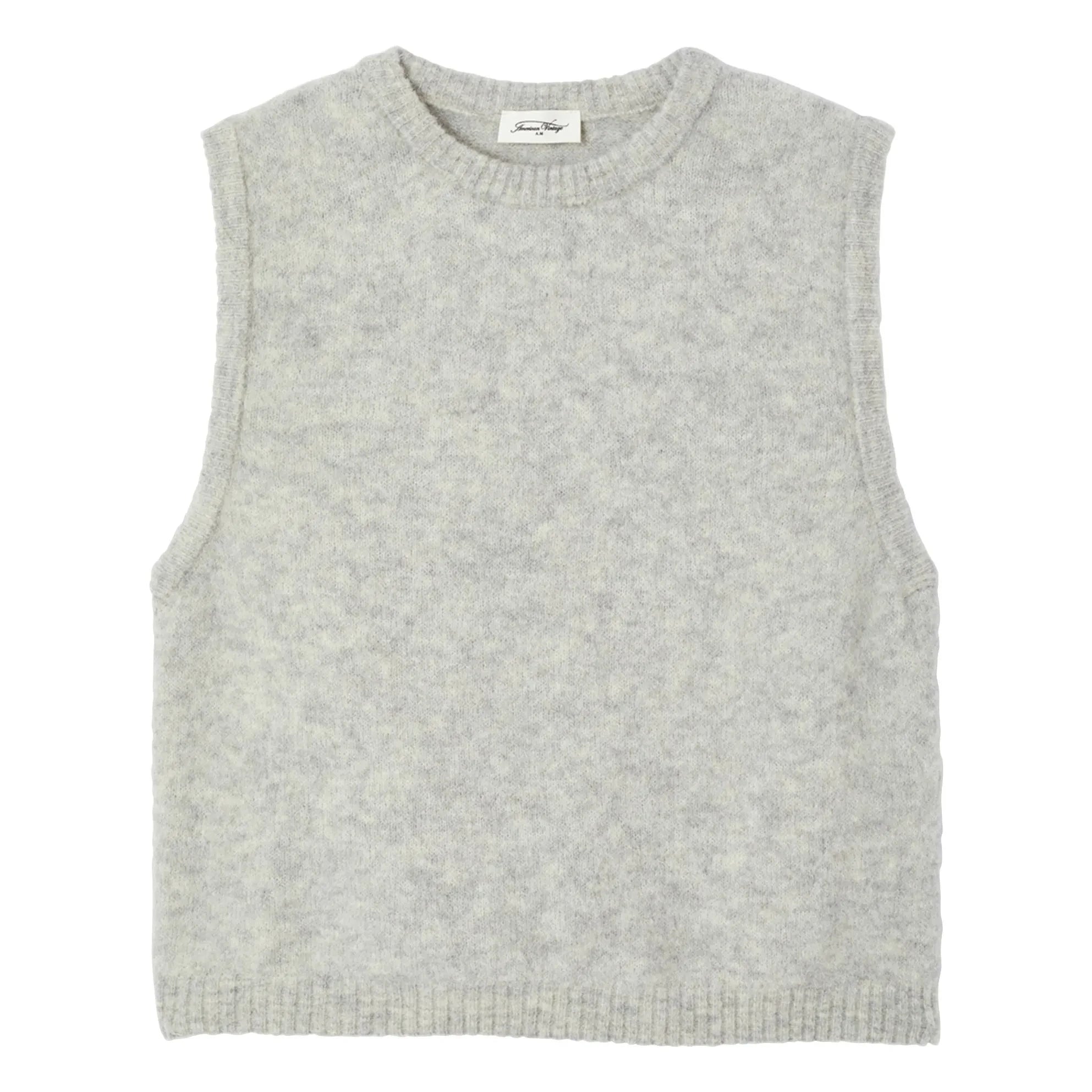 American Vintage - Vitow Wool Sleeveless Sweater | Light Gray