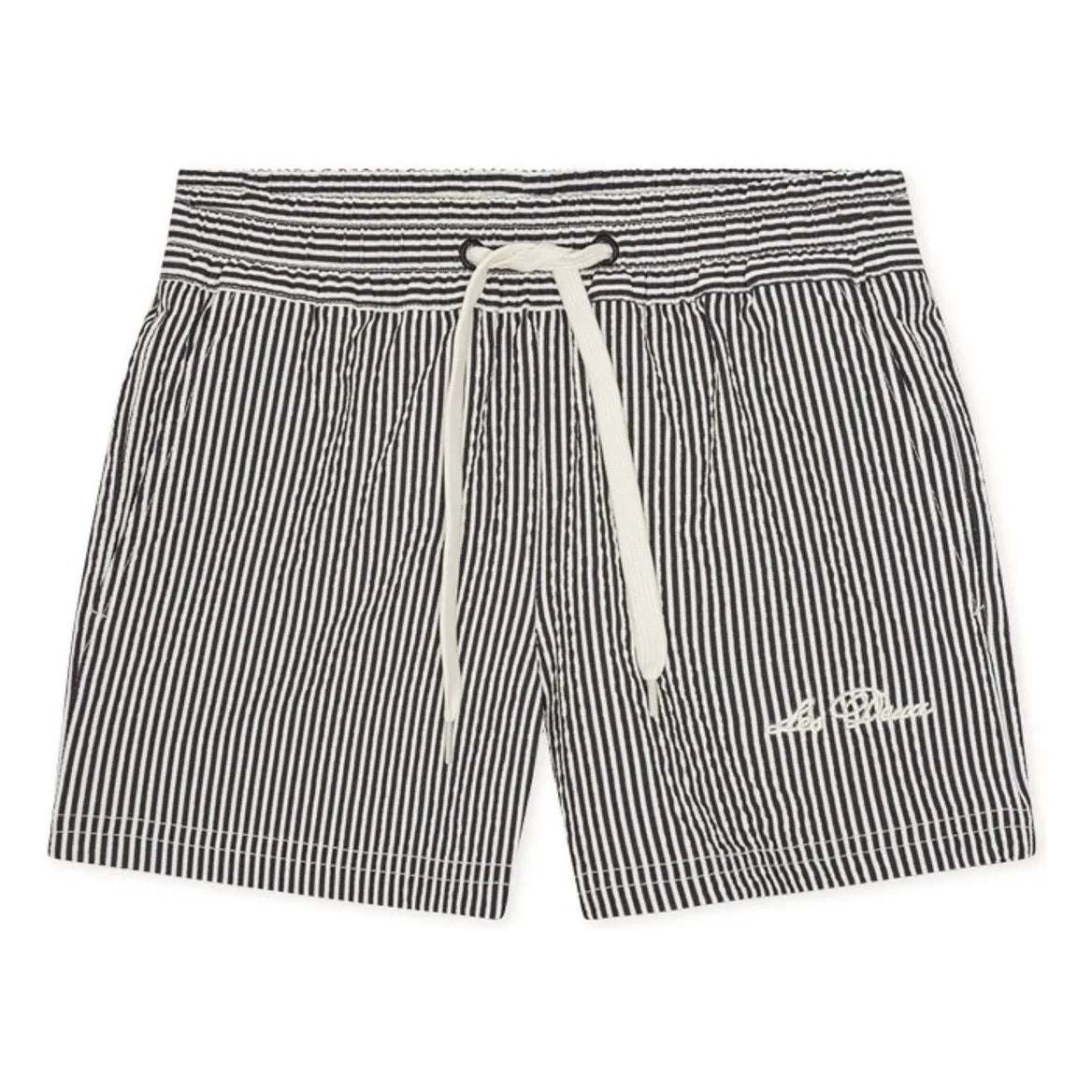 Les Deux - Stan Striped Swimsuit Shorts | Black