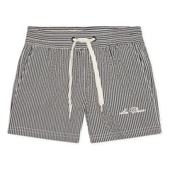 Les Deux - Stan Striped Swimsuit Shorts | Black