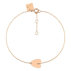 Ginette NY - Angele Mini Heart Bracelet | Rose Gold