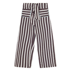 Dr Bloom - Lazo Striped Pants | Aubergine