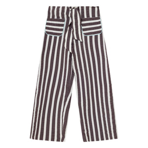 Dr Bloom - Lazo Striped Pants | Aubergine