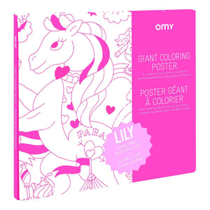 Omy - Lily Colorful Poster | Pink