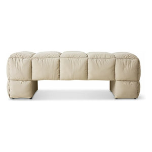 HKliving - Plush Lobby Bench | Chalk