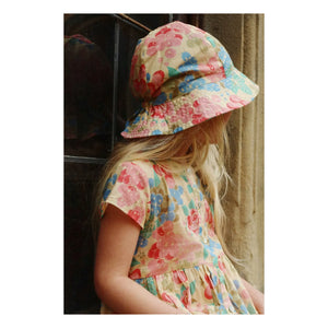 Konges Sløjd - Pacey Floral Pattern Organic Cotton Hat | Beige