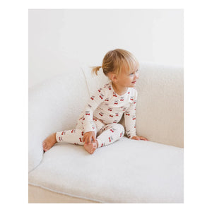 Quincy Mae - Bamboo Cherry Pajamas | Beige