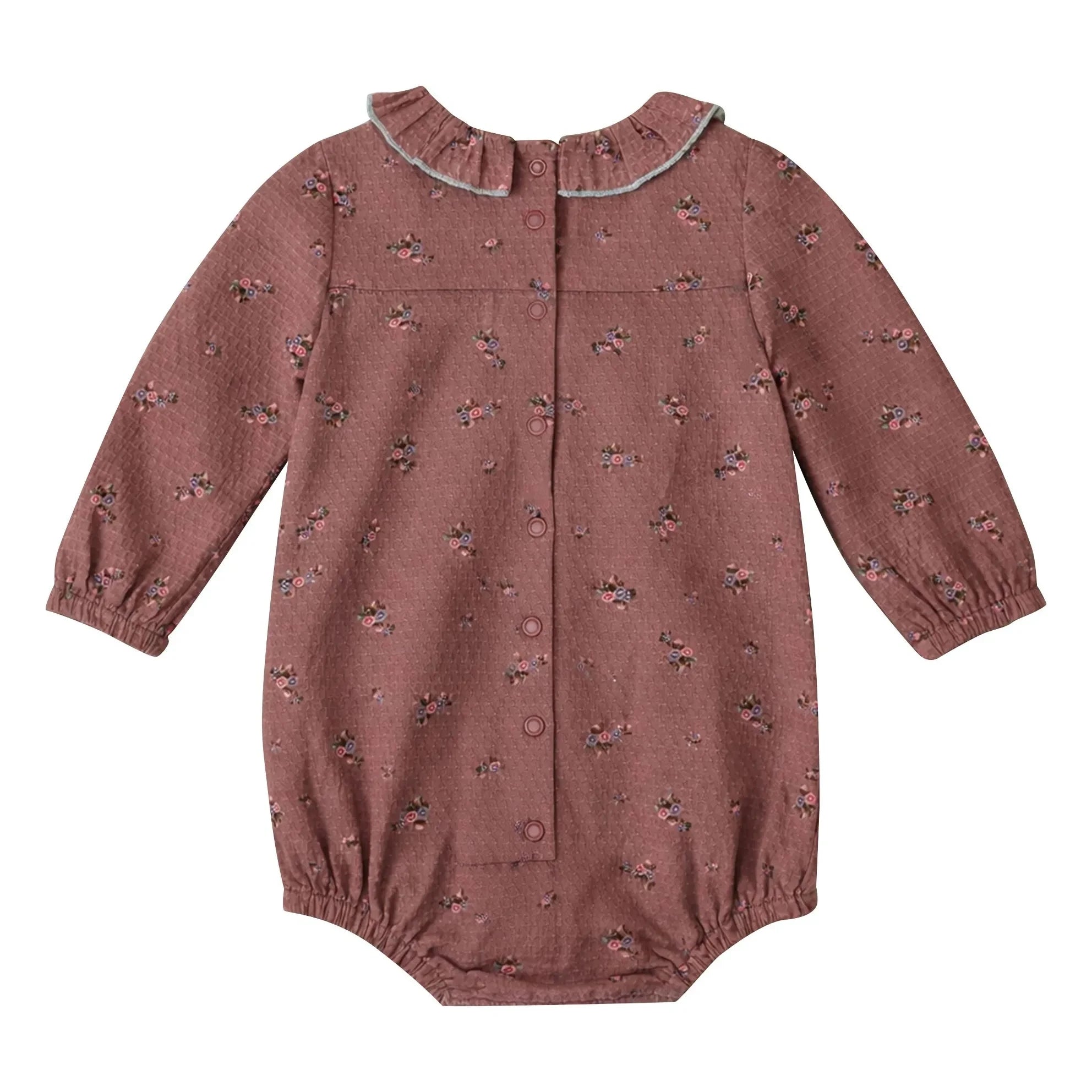 Lililotte - Castille Fleurie Organic Cotton Romper | Dust Pink