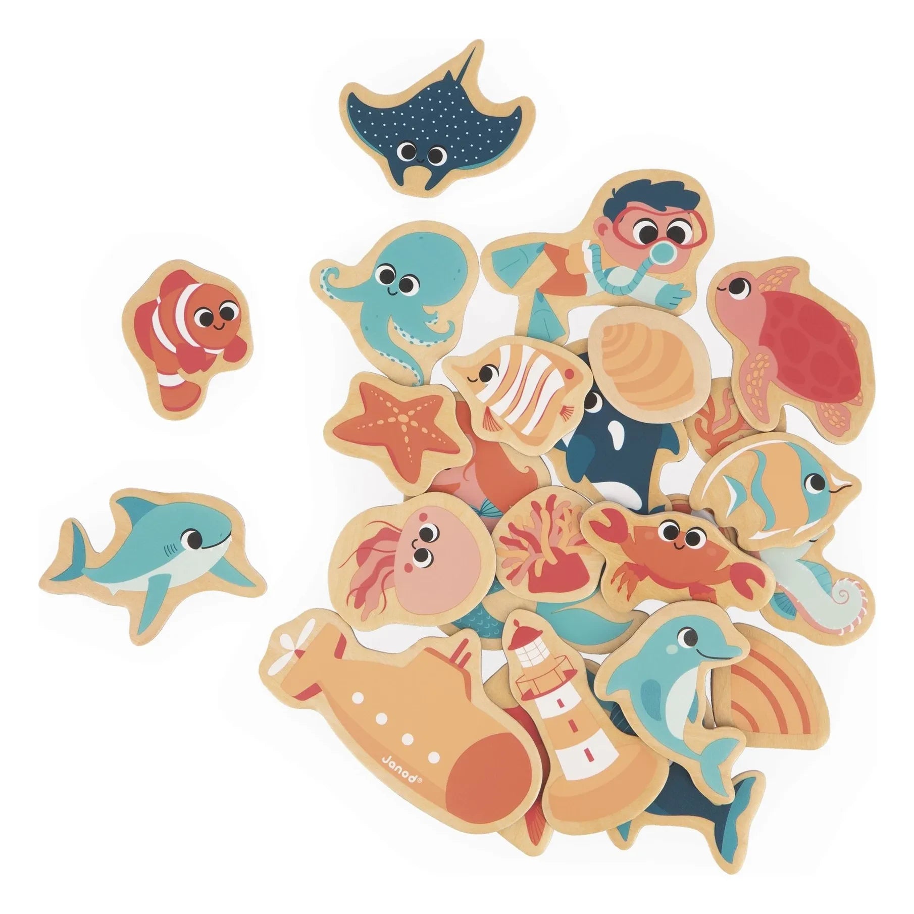 Janod - Magnets - Under the Sea - 24 Pieces
