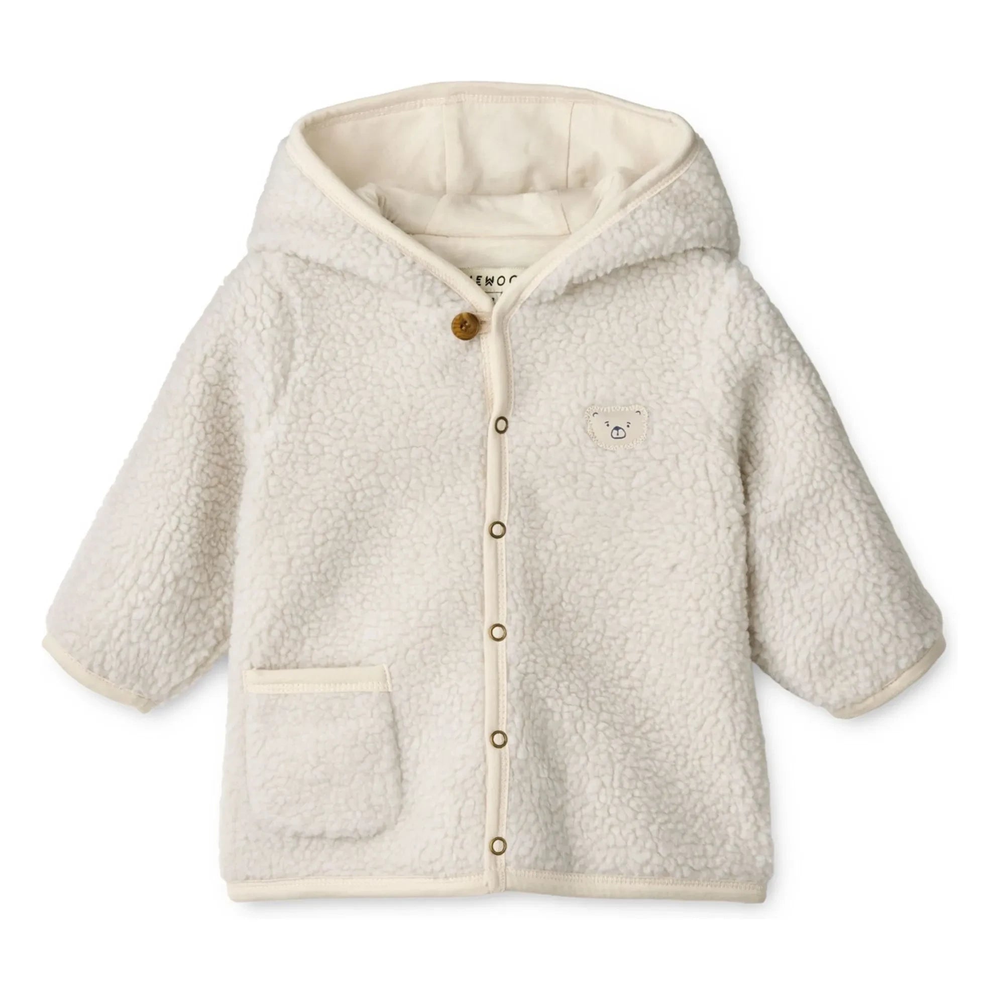 Liewood - Baylor Geri Recycled Fiber Sherpa Jacket | Ecru