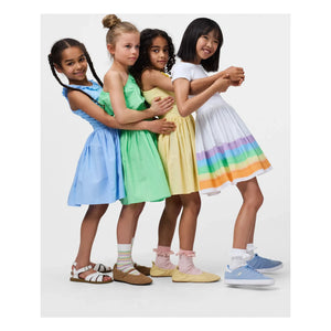 Molo - Cissa Rainbow Organic Cotton Dress | White