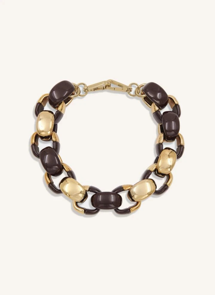 Essentiel Antwerp - Kurve Chain Necklace | Burgundy