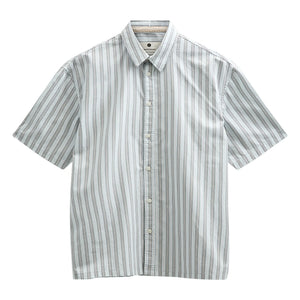Anerkjendt - Akotto Striped Poplin Shirt | Light Blue