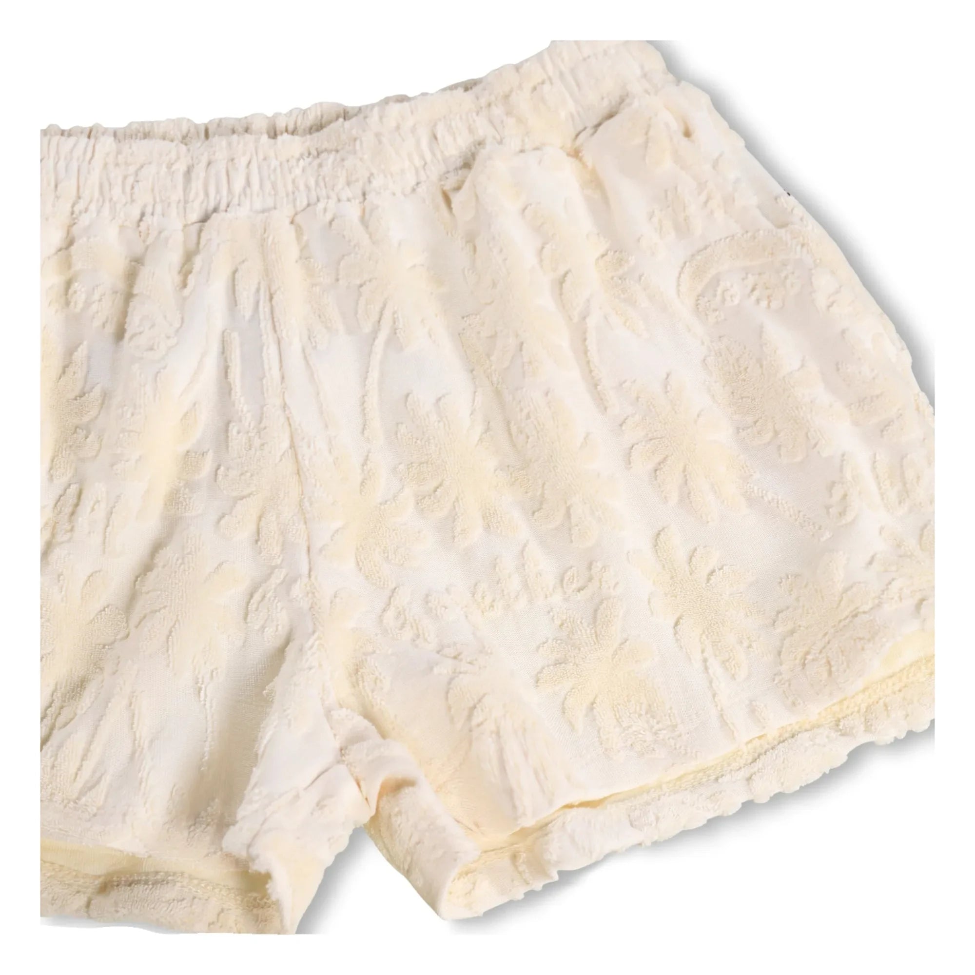 Molo - Angela Palm Terry Shorts | Ecru