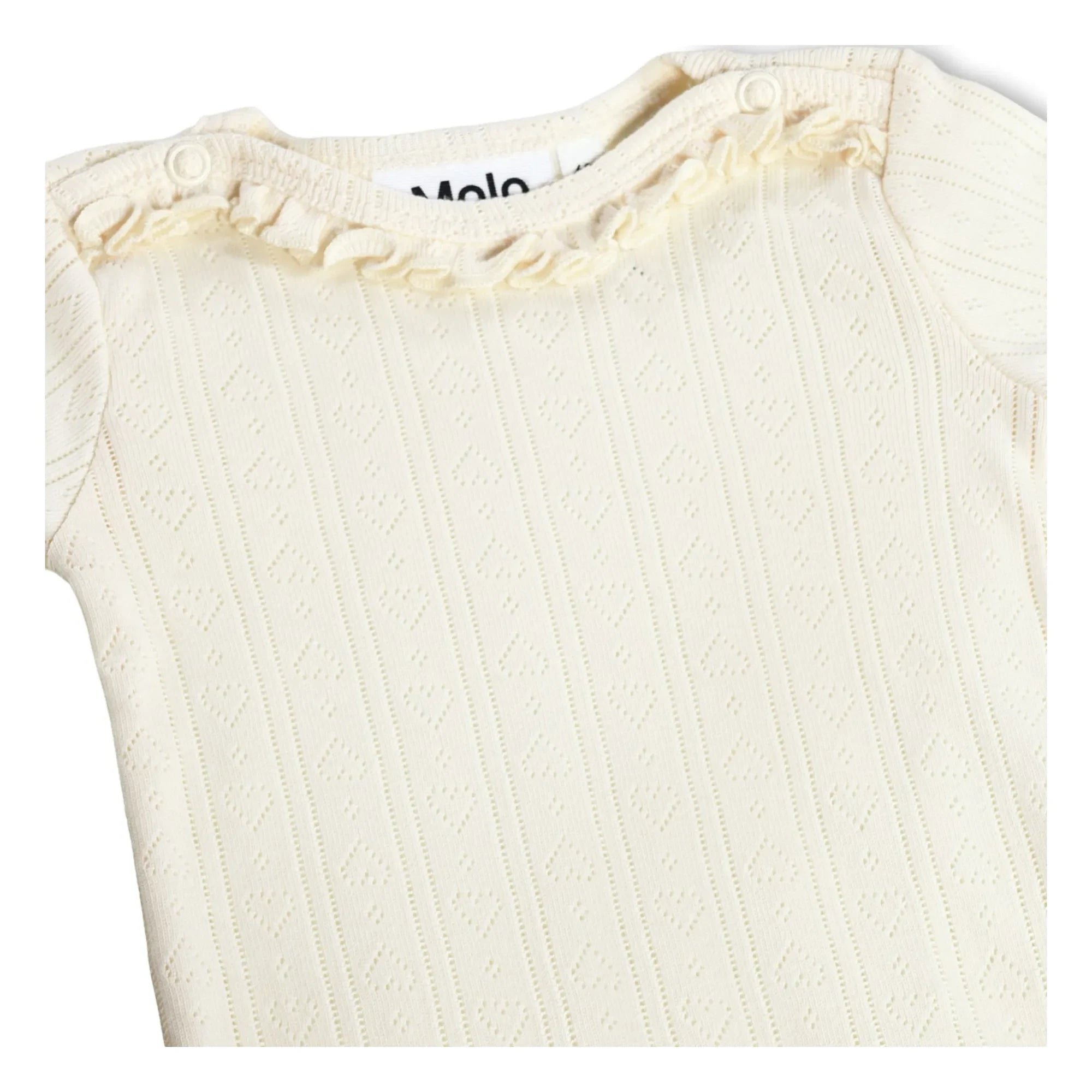 Molo - Foss Body Hearts Organic Cotton | Ivory