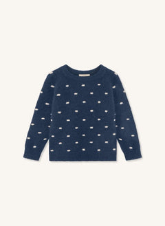Fliink - navy star polka dot sweater