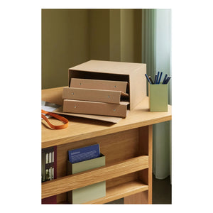 Hübsch - Wooden desk with a trapezoid shape