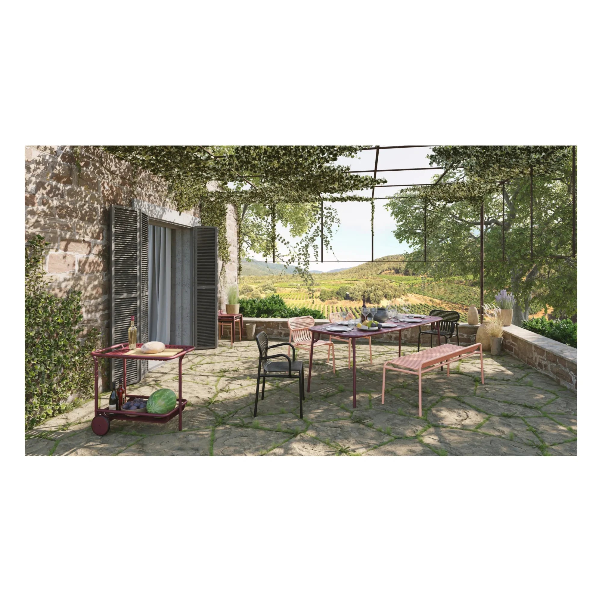 Petite Friture - Weekend Open-Back Sofa | Powder