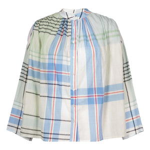 Virginie de Vinster - Hokkaido Checkered Blouse | Blue