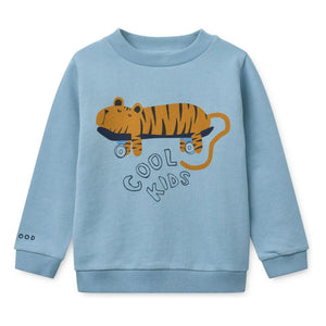 Liewood - Thora Tigre organik pamuklu sweatshirt | Mavi