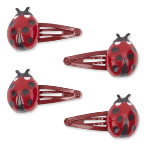 Konges Sløjd - Set of 4 Bug Clips | Red
